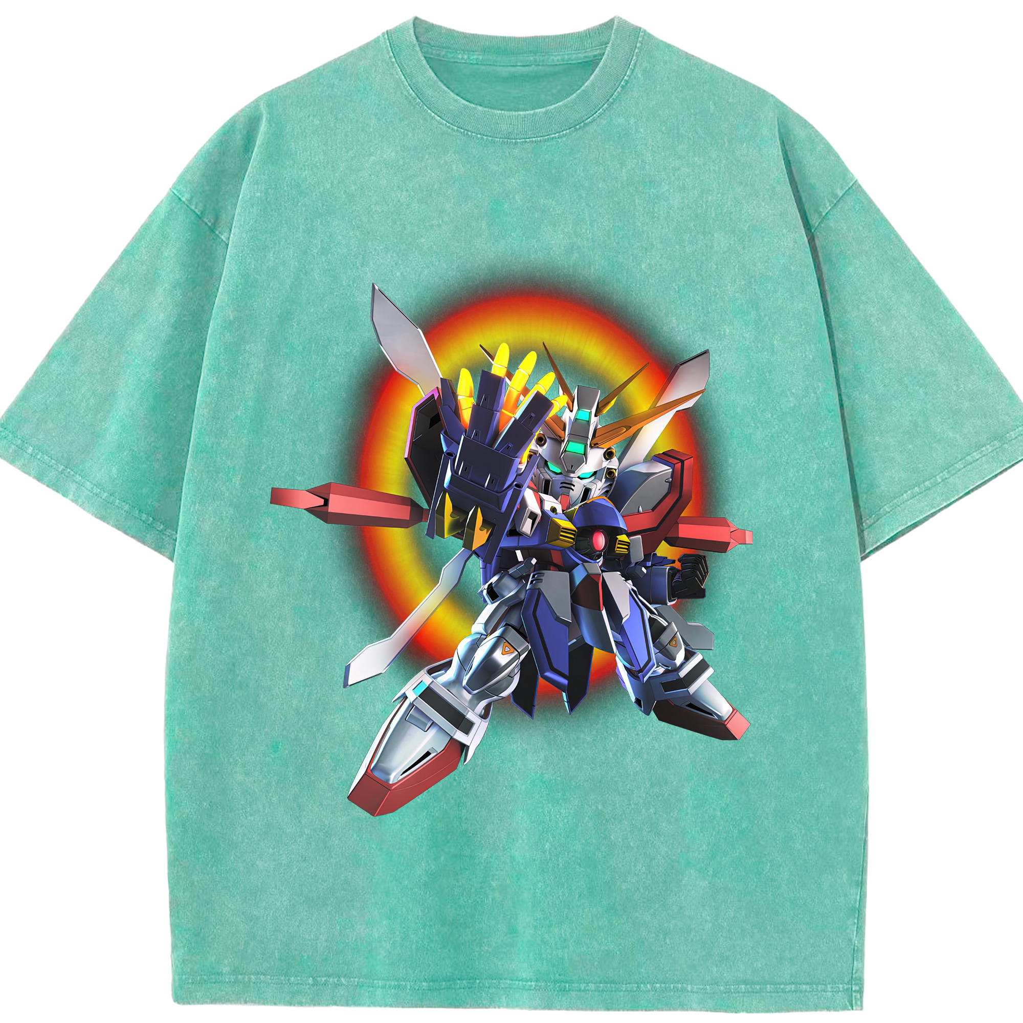 （画像用） 機動戦士ガンダム Mobile Suit Gundam 綿100% ヴィンテージ風 半袖Tシャツ（フロントプリント）